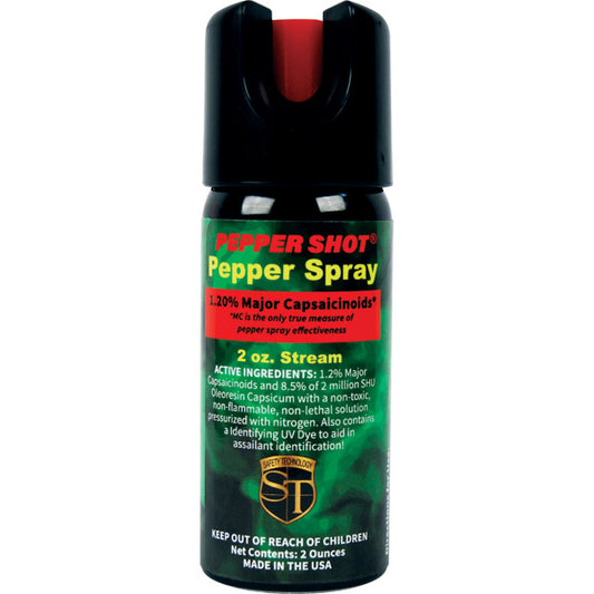 Pepper Shot 1.2% MC 2 oz Pepper Spray Stream