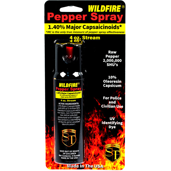 WildFire 1.4% MC 4oz Pepper Spray Stream