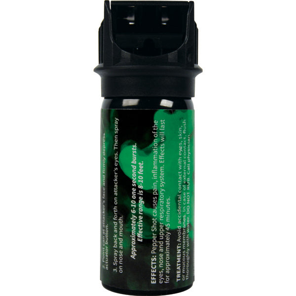 Pepper Shot 1.2% MC 2 oz Pepper Spray Stream Flip Top