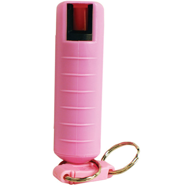 Pepper Shot 1.2% MC 1/2 oz Pepper Spray Hard Case Belt Clip and Quick Release Key Chain