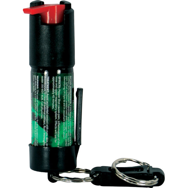 Pepper Shot 1.2% MC  1/2 oz  Pepper Spray Belt Clip and Quick Release Key Chain