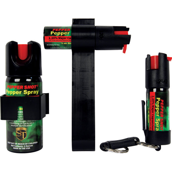 Pepper Shot 1.2% MC Tri-Pack Pepper Spray